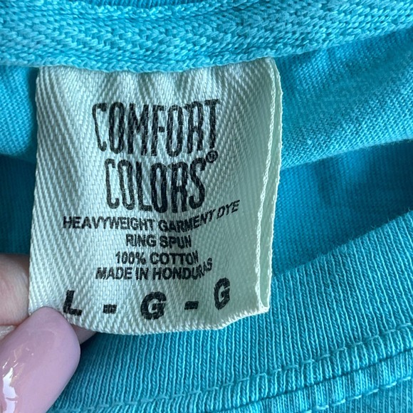 Comfort Colors Disney‎ Shirt Adult Large Blue Mickey Ears Short Sleeve - Picture 3 of 8